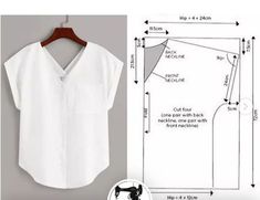 the sewing pattern for this blouse is easy to sew