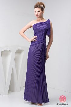 Only $145.9, Special Occasion Dresses Sheath One-shoulder Ankle-length Chiffon Evening Dress #OP41063 at #GemGrace. View more special Special Occasion Dresses,Bridesmaid Dresses,Evening Dresses now? GemGrace is a solution for those who want to buy delicate gowns with affordable prices. Free shipping, 2018 new arrivals, shop now to get $10 off! Purple Chiffon Bridesmaid Dress, Sleeveless Chiffon Dress, Prom Dress 2014, One Shoulder Prom Dress, Prom Dresses Elegant, Evening Dresses Online, Purple Prom Dress, Chiffon Evening Dresses, Dresses Fall