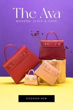 Handbag Ads, Fig Ideas, Cloth Display, Teddy Blake, Clothing Store Displays, Leather Bag Design, Luxury Designer Bags, Instagram Editing Apps, Digital Marketing Design