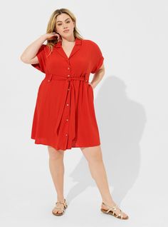 Collared Mini Dress, Top Inspiration, Collared Dress, Dolman Top, Red Dress Women, Dress Images, Torrid Dresses, Business Dresses, Favorite Dress