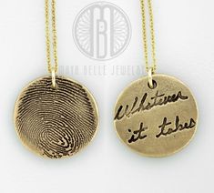 Fingerprint and handwriting necklace - Maya Belle Jewelry Fingerprint Necklace, Handwriting Necklace, Thumb Prints, Engraved Initials, Fingerprint Jewelry, Gold Filled Necklace, Heart Necklace Diamond, Family Necklace, Keepsake Jewelry