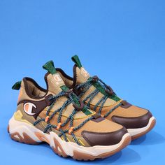 Champion Bromad Sedge Earth Tones Brown Tan Green Men's Sneakers Cp102314m Nwt Brand: Champion Model: Bromad Sedge Style Code: Cp102314m Color: Earth / Multi Gender: Men's Size Guide: Us Men's 9 / Uk 8 / Eur 42.5 / Cm 27 Slip Into The Bromad Sedge Casual Sneaker. They Come Equipped With A Comfortable Cushioned Sole, Mixed Fabric Detailing, And A Solid Gum Sole. Their Classic Champion Sock-Like Construction Hugs Your Foot And The Ankle Tongue Pull Loops Make For Easy On/Off. Features: - Champion Brown Urban Sneakers With Laces, Urban Style Brown Sneakers With Laces, Brown Urban Sneakers, Khaki Lace-up Sneakers With Rubber Sole, Khaki Low-top Sneakers With Vulcanized Sole, Khaki Sneakers With Vulcanized Sole For Streetwear, Khaki Sneakers For Streetwear With Vulcanized Sole, Brown Slip-on Sneakers For Streetwear, Urban Brown Lace-up Sneakers