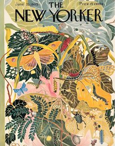 the new yorker magazine cover with an image of birds and flowers