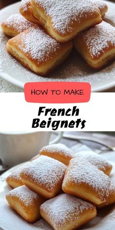 french pastries on a plate with the words how to make them