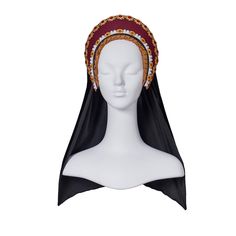 PRICES MAY VARY. Velvet cloth covered hat with artificial gemstone and pearls. Packing List: one tudor french hood Renaissance tudor crown headband victorian queen elizabeth tudor french hood ladies gable headdress anne boleyn cosplay costume elizabethan headdress coronet accessory Hand made product,may not perfect,this tudor style headpiece is suitable for anne boleyn cosplay,elizabeth cosplay,mary tudor costume etc tudor queen costume cosplay accessories Tudor French Hood Ladies Gable Headdres Anne Boleyn Headpiece, French Hood Tudor, Elizabethan Headdress, Tudor Headpiece, Queen Elizabeth Tudor, Anne Boleyn Costume, Ghost Concert, Victorian Era Hairstyles, Tudor Crown