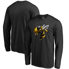 Georgia Tech Yellow Jackets Fanatics Branded Big & Tall Midnight Mascot Long Sleeve T-Shirt - Black Georgia Tech Yellow Jackets, Nebraska Huskers, Mississippi State Bulldogs, Quarter Zip Hoodie, Raglan Hoodie, Nebraska Cornhuskers, Quarter Zip Jacket, Adidas Fashion, Toronto Raptors