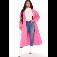 Nwt Fashion Nova Celeb Status Oversized Coat In Fuchsia Long Oversized Front Buttons Collard Side Pockets 100% Polyester Imported Pink Outerwear For Work, Pink Solid Color Outerwear For Work, Pink Solid Color Workwear Outerwear, Pink Solid Color Outerwear For Fall, Pink Solid Color Fall Outerwear, Pink Oversized Long Sleeve Outerwear, Oversized Pink Long Coat, Oversized Pink Long Sleeve Outerwear, Pink Oversized Long Coat