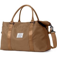 Color: Q-Brown Dry Wet Separated Tote Gym Baghigh-Density Waterproof Wet Pocket In The Main Compartment,Which Can Help You To Separate Dry Items And Wet Items,If You Have Wet Clothes Or Towel,You Can Put It In This Crossbody Bag. High Capacity Travel Bagtravel Bag Has Three Multiple Internal And Four External Organizational Pockets,Which Ensure You Placed More Scientifically And Orderly.The Overnight Bag For Women Has Large Capacity.Dimensions(H*L*W10.63*21.65*7.09 Inch,0.6kg Weight.You Can Carr Brown Shoulder Travel Bag For Errands, Brown Casual Weekender Bag, Casual Brown Rectangular Duffle Bag, Brown Shoulder Duffle Bag For Errands, Versatile Brown Travel Bag With Large Capacity, Brown Bag With Luggage Sleeve For Errands, Brown Bags With Luggage Sleeve For Errands, Brown Shoulder Bag With Luggage Sleeve For Errands, Casual Beige Shoulder Bag With Luggage Sleeve