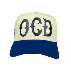 OCD Trucker Hat (Royal Blue) Snapback Hat, Snapback Hats, Beanie Hats, One Size Fits All, Trucker Hat, Royal Blue, Baseball Hats, Hats, Blue