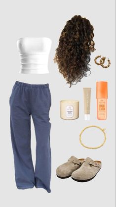 Outfit Ideas Sweatpants, Wide Leg Sweatpants Outfit, Cute Outfits With Jeans, Baggy Sweatpants