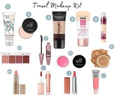 the best travel makeup kit for all types of skin and body care products in one place