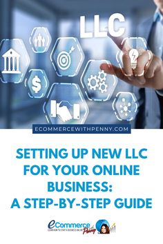 a business man pointing to the text setting up new lic for your online business a step - by - step guide