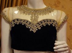 Latest Types Of Velvet Saree Blouse Designs and Patterns (2024) - Tips and Beauty Blouse Ke Design, ब्लाउज बैक नेक डिजाइन, Hindu Clothing, Latest Saree Blouse, Netted Blouse Designs, Net Blouses