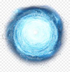 an artist's rendering of a blue and white spiral with stars in the center