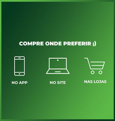 a green background with white text that says compre one preferr, no app, no site, nass loas