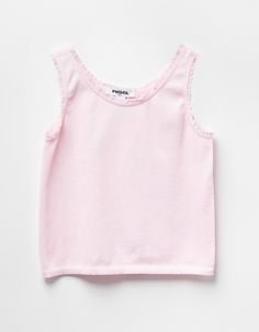 Rsq Picot Trim Tank Top. Rib Knit Construction. Scoop Neckline. Wide Shoulder Straps. Picot Trim Details. Straight Hem. 94% Nylon 6% Spandex. Hand Wash. Imported. | Rsq Girls Picot Trim Tank Top Pink Tank Top For Spring Playwear, Basic Tops For Playwear In Spring, Basic Spring Tops For Playwear, Basic Spring Playwear Tops, Flannel Sweatshirt, Dream Things, Graphic Trends, Preppy Clothes, Shatter Me