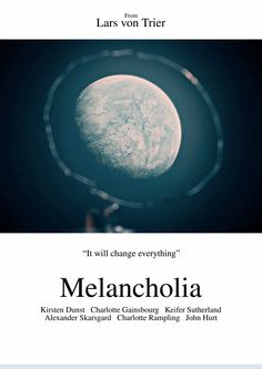 the cover of melanchoia, with an image of the moon in the background