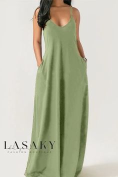 Lasaky - Stylish Womens Slim-Fit, Solid-Colored Maxi Dress with Strappy Design Strapless Evening Gowns, Mode Casual, Long Dress Casual, Maxi Robes, Drag Queens, Sling Dress, Dresses Elegant, Elegant Dresses Long, Basic Dress