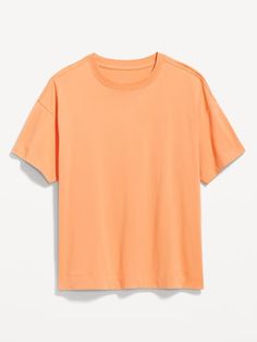 Vintage T-Shirt | Old Navy Solid Boxy Fit Cropped T-shirt With Crew Neck, Boxy Solid Color Crew Neck Top, Solid Color Boxy T-shirt With Crew Neck, Boxy Crew Neck T-shirt, Solid Color Boxy Crew Neck T-shirt, Boxy Short Sleeve Sporty T-shirt, Sporty Boxy Short Sleeve T-shirt, Orange Crew Neck Top For Everyday, Everyday Orange Crew Neck Top