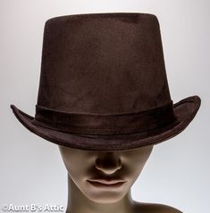 Formal Brown Brimmed Top Hat, Formal Brown Top Hat For Fall, Classic Brown Felt Hat With High Crown, Classic Brown High Crown Felt Hat, Brown Fitted Felt Hat With Flat Crown, Fitted Brown Felt Hat With Flat Crown, Brown Felt Hat With Flat Crown, Brown Western Top Hat For Formal Occasions, Brown Western Style Top Hat For Formal Occasions