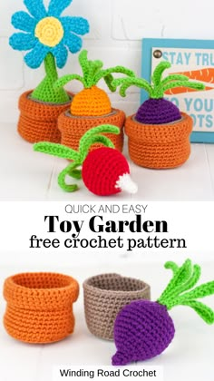 crochet garden toys for kids and babies