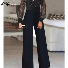 Shipping: Worldwide Express Shipping AvailableDelivery time: 7-15Days Fast ShippingReturns: Fast refund, 100% Money Back Guarantee.Brand Name: EAEOVNIStyle: Office LadyAge: 18-24Origin: Mainland ChinaCN: GuangdongMaterial: PolyesterDecoration: NONEFabric Type: PolyesterPattern Type: SolidPattern: Wide Leg PantsThickness: STANDARDRelease Date: Winter 2022Waist Type: MIDItem Type: JumpsuitsPlace Of Origin: China (Mainland)Pant Length(cm): Ankle-Length PantsGender: WOMENFabric content: 51% (inclusi Elegant Jumpsuit Classy, Classy Jumpsuit, Long Jumpsuit, Jumpsuit Elegant, Pant Length, Long Jumpsuits, New Years Sales, Mesh Long Sleeve, Jumpsuit Fashion