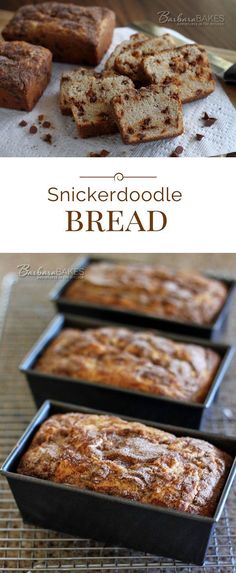 three loafs of cinnamon bread cooling on a wire rack