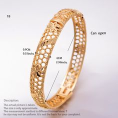 Afraic Jewelry- 1Pcs Wedding Gold Color Bangle For Women Girls Bracelet Arab/Ethiopian jewelry Bridal Bangles Ramadan jewelryModel Number:4000811603131Our product is a relatively high-end product, 5% of the gold plating can be used with confidence. It is a practical product for your party wedding birthday party. Gold jewelry makes your life more fun and beautiful. We have been working hard to dear. Provide more and better products Marriage Bangle With Intricate Design, Gold Plated Bangle For Marriage, Intricate Design Gold Bracelet For Wedding, Intricate Gold Bracelet For Weddings, Wedding Gold Bracelet With Intricate Design, Ethiopian Jewelry, Girls Bracelet, Wedding Gold, High End Products