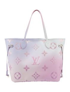 Louis Vuitton TotePink Spring in the City CanvasLV Monogram & Monogram Giant PatternBrass HardwareLeather TrimDual Shoulder StrapsLeather Trim EmbellishmentLogo Jacquard Lining & Single Interior PocketClasp Closure at Top Pastel Bags, Spring In The City, Louis Vuitton Neverfull Damier, Louis Vuitton Satchel, Louis Vuitton Neverfull Monogram, Louis Vuitton Neverfull Mm, Luxury Purses, Neverfull Mm, Bag Collection