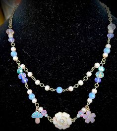 I handcrafted a beautiful spring flower necklace.  It is made with high quality materials and is ready to ship. I have made jewelry for over 20 years and I love crafting each unique piece. Wedding Necklaces, Butterfly Pendant Necklace, Made Jewelry, Necklace Beaded, Love Craft, Wedding Jewellery Necklace, Spring Flower, Butterfly Pendant, Handmade Necklace