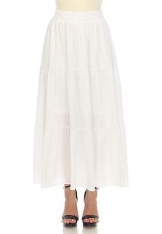 White Mark Pleated Tier Maxi Skirt | Maurices Tiered Maxi Skirt, White Mark, Maxi Skirt, Skirt