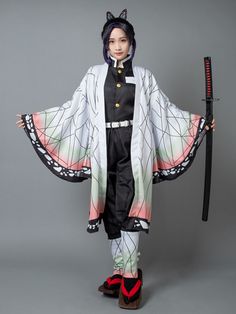 Include:shirt, samurai trousers, belt, leg covers, coat, butterfly headdressMaterial：woolen , cottonSize:XS,S,M,L Harajuku Winter Cosplay Costumes, Harajuku Style Winter Cosplay Costume, Anime Cosplay Costume In Cotton, Anime Cosplay Costume With Long Sleeves For Fantasy Events, Anime Style Cosplay Costume For Fantasy Events, Harajuku Style Cosplay Costume For Winter, Anime Style Cotton Cosplay Costume, Harajuku Style Cotton Cosplay Costume, Black Anime Costume For Winter