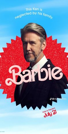 a man in a tuxedo with the words barbie on it