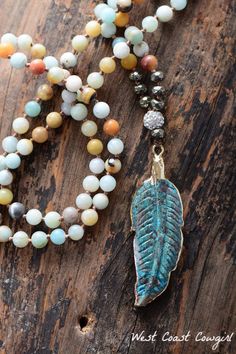 Pablo Layered Necklace – West Coast Cowgirl Coast Cowgirl, Collar Hippie, Jewellery Board, Feather Pendant Necklace, Bracelet Craft, Beaded Tassel Necklace, Feather Necklace, Nature Necklace, Stone Beaded Necklace