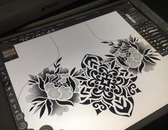 an image of some flowers on a computer screen