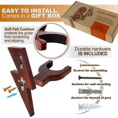 the instructions for how to make a diy box with woodworking tools and accessories