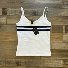 Nwt. Basic Stretchy Top. Cheap Basic Tops, Downtown Outfits, Stretchy Tops, Cute Everyday Outfits, Striped Tank Top, Really Cute Outfits, Striped Tank, New Wardrobe, Dream Clothes