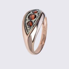 3 Garnet stones Ring in 14K White and Rose GoldDetails and Measurements:► 14 Karat Rose and White Gold► Garnet stone 4 mm► 2 Garnet stones 3 mm► Size 7.75 (Select your size)► Total Weight 4.23 grAll items are Handmade, I pay a lot of attention to every piece.All of my items are hand crafted in Kisufim's Designer jewelry Store in Tel Aviv, and shipped direct to customers all over the world. I am proud to say that many celebrities, models and stars across the world wear my jewelry.►► FREE worldwid Rose Gold Heirloom Three Stone Rings, Heirloom Rose Gold Three Stone Rings, Heirloom Three Stone Marquise Ring, Formal Rose Gold Three Stone Jewelry, Elegant Three Stone Ruby Ring Gift, Formal Three Stone Rose Gold Ring, Formal Rose Gold Three Stone Ring, Marquise Three-stone Jewelry As A Gift, Marquise Three Stone Jewelry Gift