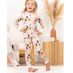 Nwt Smoke Free Fast Shipping Bundle To Save Size 4t Say Hello To Our Brand-New Neutral Spooky 2-Piece Pajama Set! We're Thrilled To Introduce You To These Incredibly Adorable And Oh-So-Cozy Pajamas, Designed With Your Little One's Utmost Comfort In Mind. A Luxuriously Soft Bamboo Fabric That's As Gentle As A Dream, With Just The Right Amount Of Stretch To Grow Alongside Your Little One. As We Welcome The Fall Season, There's No Better Way To Embrace It Than With Your Little Dreamer Wrapped In Th Playful Playwear Sets For Fall, Playful Cartoon Print Sets For Fall, Cute Fall Sleepwear, Playful Fitted Sets For Sleepovers, White Sleep Sets For Fall, White Cartoon Print Sets For Fall, Playful White Sleepwear For Fall, Playful Fall Loungewear Sets, Playful Loungewear Sets For Fall