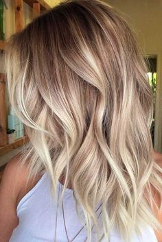 24 hairstyles to inspire your hairdresser | allthesthestufficareabout.com medium length haircuts, short hairstyles, blonde bob, ask blonde, icy blonde, wavy blonde hair, straight hair, long hair, short hair, beautiful blonde hairstyles, bright blonde balayage, straight ends haircut, trendy cut and color, celebrity hairstyles, best hairstyle for tall woman, baleyage with dimension, long medium long bob, ombre hair, 50 shades of blonde, kardashian hairsyle, stunning should Trendy We Fryzurach, Blond Ombre, Celebrity Haircuts, Blonde Wavy Hair, Ombre Hair Blonde, Balayage Blonde, Ombré Hair, Balayage Hair Blonde