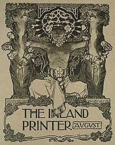 an old advertisement for the inland printer