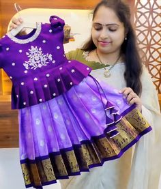 Ethnic Lehenga, Baby Lehenga, Gold Earrings For Kids, Babies Fashion, Dresses Diy, Kids Party Wear