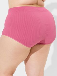 Matching Set Sku: 13886485 FIT High rise. Full coverage. MATERIALS + CARE Seamless ribbed knit fabric. . 95% nylon, 5% spandex. Machine wash cold. . Imported. DETAILS Ribbed detail. The best plus size women's seamless ribbed high-rise brief panty boyshort panties in red violet made of seamless. Torrid is your destination for cozy fall and winter clothes to keep you warm and comfortable. High Waist Solid Ribbed Bottoms, Stretch Ribbed Pink Bottoms, Pink Stretch Ribbed Bottoms, Pink Ribbed Stretch Bottoms, Seamless Stretch Bottoms For Loungewear, Stretch Ribbed Bottoms, Stretch Solid Ribbed Bottoms, Ribbed Elastane Bottoms For Loungewear, Ribbed Elastane Loungewear Bottoms