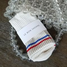 Stay fly all year long in these calf length sports socks. Pair with sneakers or sliders. 85% cotton 13% polyester 2% spandex One size fits most Made in Korea Machine wash Boyfriend Socks, Cool Clothing, Converse Chucks, Silk Headband, Sports Socks, Striped Socks, Street Style Looks, Sport Socks, Blue Accents