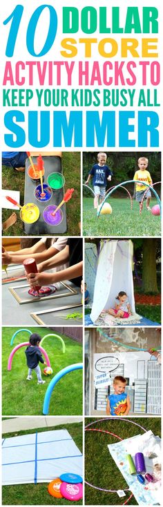 These 10 Dollar Store Hacks to Keep Your Kids Busy All Summer are THE BEST! I'm so glad I found these GREAT summer activities for kids! Now I have some great ways to keep my kids off the computer and having fun this summer! Definitely pinning! 10 Dollar Store, 10 Dollar, Summer Fun For Kids, Store Hacks, Dollar Store Hacks, Diy Event, Kid Hacks, Toddler Snacks, Therapy Room