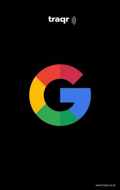 the google logo is shown on a black background with text that reads, trapr