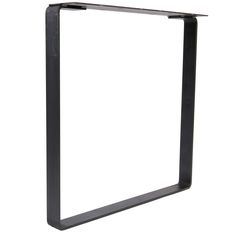 a black metal frame on a white background