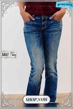 Blue Plain Casual Denim Jeans Mid-rise Washed Blue Pants, Casual Medium Wash Standard Cut Pants, Casual Medium Wash Pants With Standard Cut, Dark Wash Casual Pants With Standard Cut, Casual Medium Wash Pants, Casual Blue Flare Jeans With Standard Cut Leg, Casual Denim Jeans, Shop Jeans, Casual Denim Pants