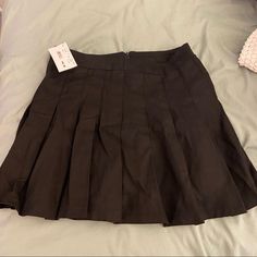 Black Pleated Skirt From Vanilla Sky! Never Worn, Size Large Black Pleat Skirt, Purple Midi Skirt, Yellow Midi Skirt, Vanilla Sky, Blue Maxi Skirt, Red Pencil Skirt, Beige Skirt, Pink Mini Skirt, Blue Mini Skirt