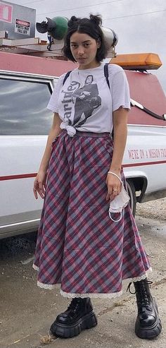 Cool Fits, Plaid Skirt, Harajuku Fashion, Edgy Outfits, Clothes Outfits, New Wardrobe, Cute Fashion, Fit Inspo, Look Book